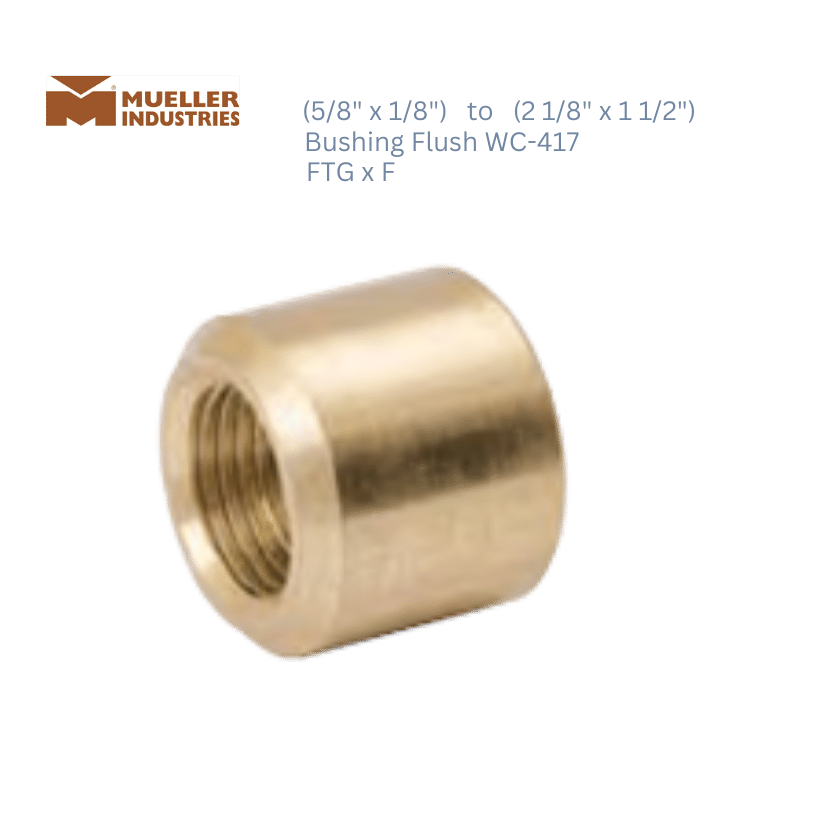 Mueller Bushing Flush FTG x F WC-417