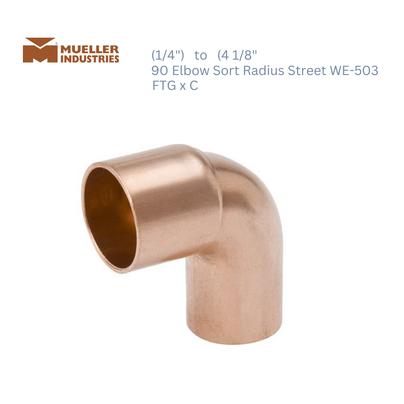 Mueller Elbow 90 Short radius Street FTG x C WE-503