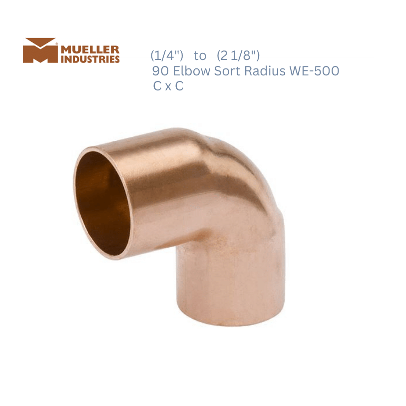 Mueller Elbow 90 Short radius C x C WE-500
