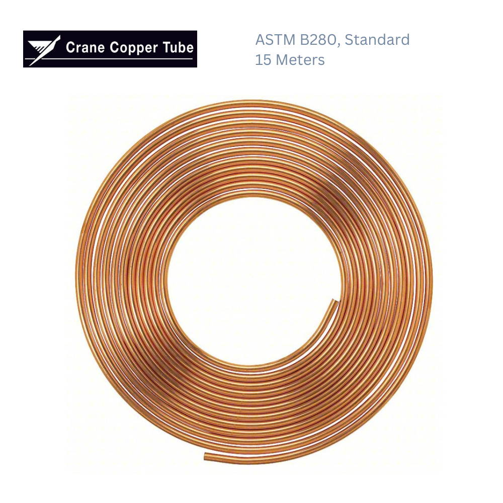 Crane Soft Copper coil 50 ft ASTM B280 Type L